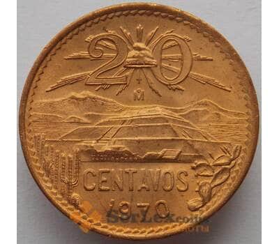 Монета Мексика 20 сентаво 1970 КМ440 UNC (J05.19) арт. 15709