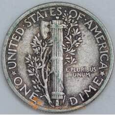 США дайм 10 центов 1942 КМ140 VF арт. 57171