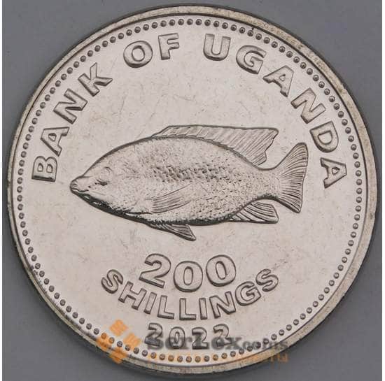 Уганда монета 200 шиллингов 2008 UNC КМ68а арт. 43729