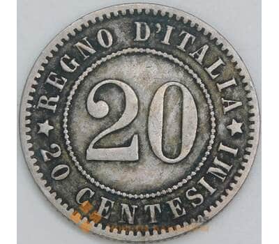 Монета Италия 20 чентезимо 1894 КМ28 VF арт. 38356
