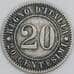 Монета Италия 20 чентезимо 1894 КМ28 VF арт. 38356