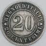 Италия 20 чентезимо 1894 КМ28 VF арт. 38356