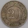 Италия 20 чентезимо 1894 КМ28 VF арт. 38356