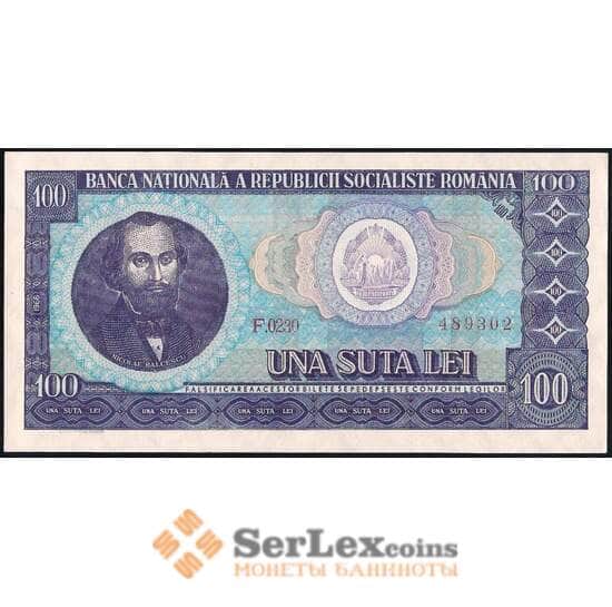 Румыния 100 лей 1966 Р97 UNC арт. 37956