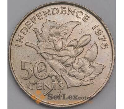 Сейшельские острова монета 50 центов 1976 КМ25 AU арт. 42157