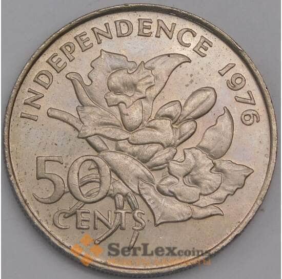 Сейшельские острова монета 50 центов 1976 КМ25 AU арт. 42157