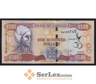 Ямайка 500 долларов 2012 Р91 UNC 50 лет Независимости арт. 52956