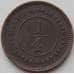 Монета Стрейтс Сеттлментс 1/4 цента 1884 КМ7a XF арт. 11991