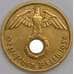Монета Германия 10 пфеннигов (рейхспфеннигов) 1938 А КМ92  арт. 29586