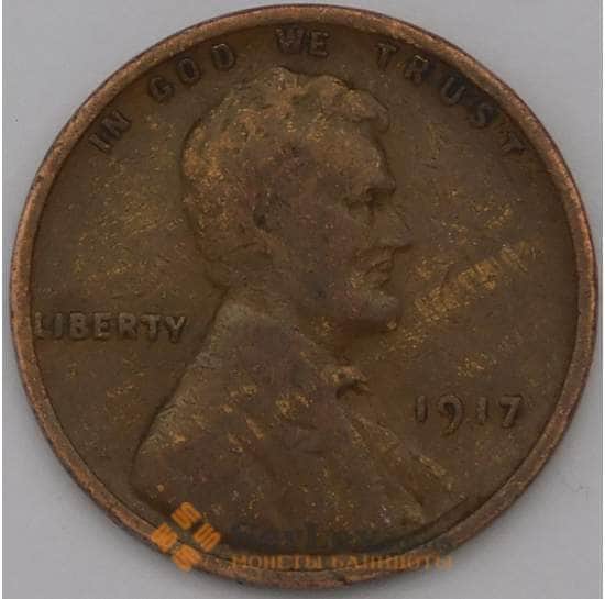 США 1 цент 1917 КМ132  арт. 31511