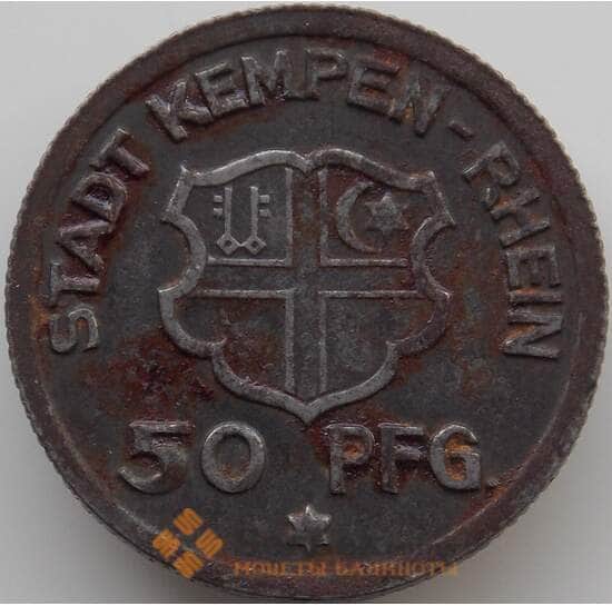 Германия Нотгельд 50 пфеннингов 1921 VF Кемпен-Рейн арт. 11538