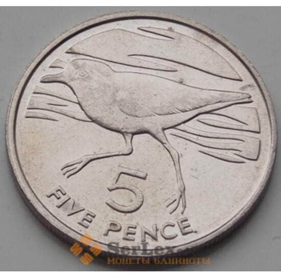 Святая Елена и Вознесения 5 пенсов 1984 КМ3 XF арт. 6539