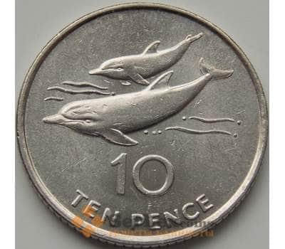 Монета Святая Елена и Вознесения 10 пенсов 1998 КМ23 XF арт. 6538