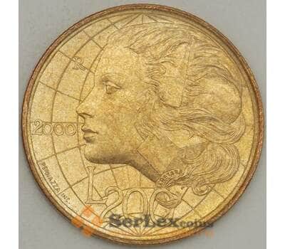 Монета Сан-Марино 200 лир 2000 UNC (n17.19) арт. 21378