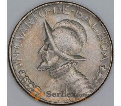 Панама 1/4 бальбоа 1968 КМ11.2а VF арт. 56253