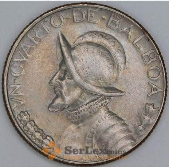 Панама 1/4 бальбоа 1968 КМ11.2а VF арт. 56253