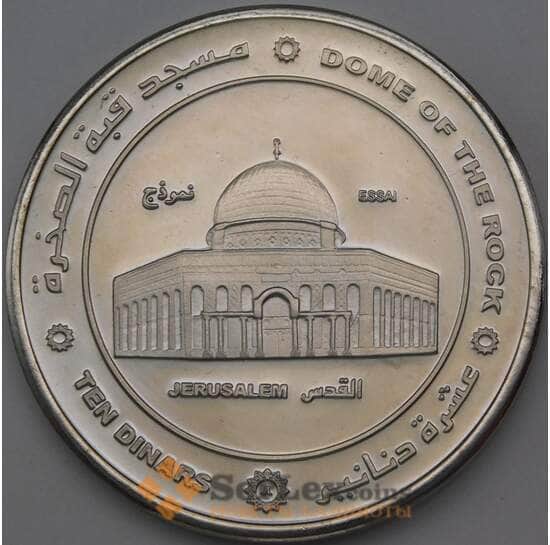 Палестина 10 динар 2014 Prooflike ESSAI UNUSUAL арт. 28956