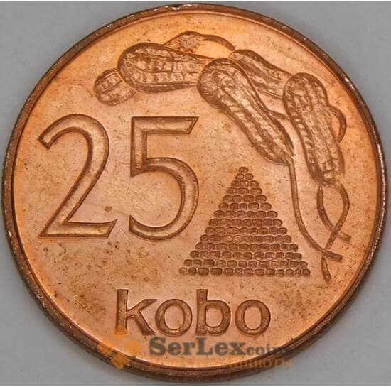 Нигерия 25 кобо 1991 КМ11а UNC арт. 51268