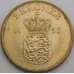 Дания монета 2 кроны 1956 КМ838 aUNC  арт. 49508