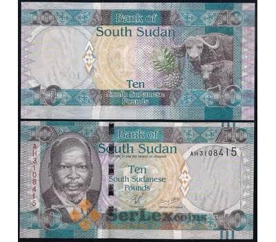 Банкнота Судан Южный 10 Фунтов 2011 Р7 UNC  арт. 37230