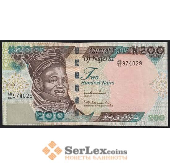 Нигерия банкнота 200 Найра 2010 Р29 UNC арт. 41036