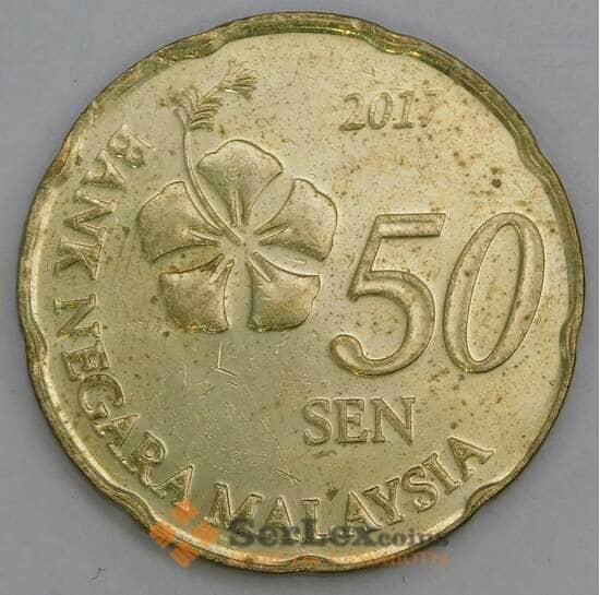 Малайзия 50 сен 2017 Км204 aUNC арт. 56212 Малайзия 50 сен 2017 Км204 aUNC арт. 56212