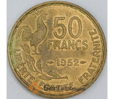 Франция 50 франков 1952 КМ918.1 AU арт. 56994