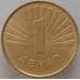 Монета Македония 1 денар 2001 КМ2 UNC Собака (J05.19) арт. 16660