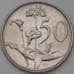 Монета Южная Африка ЮАР 50 центов 1970 КМ87 арт. 29273