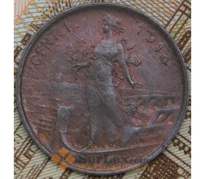 Италия 1 чентезимо 1914 КМ40 AU арт. 41731