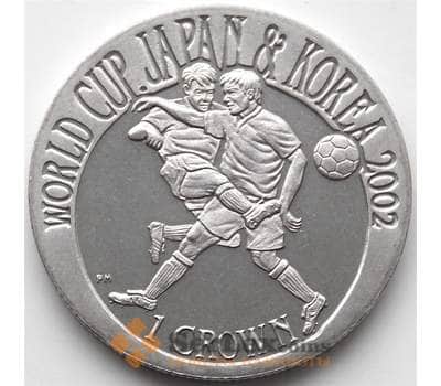 Монета Гибралтар 1 крона 2002 КМ981 BU Футбол Корея Япония арт. 13029