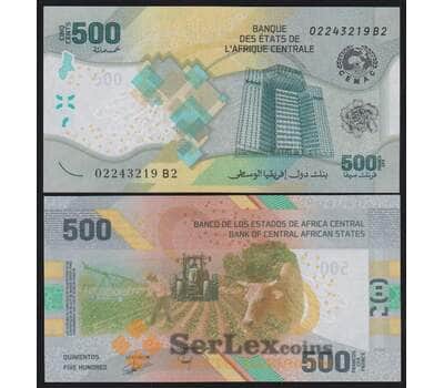 Центральная Африка (ЦАР) банкнота 500 франков 2022 Р700 UNC арт. 43983