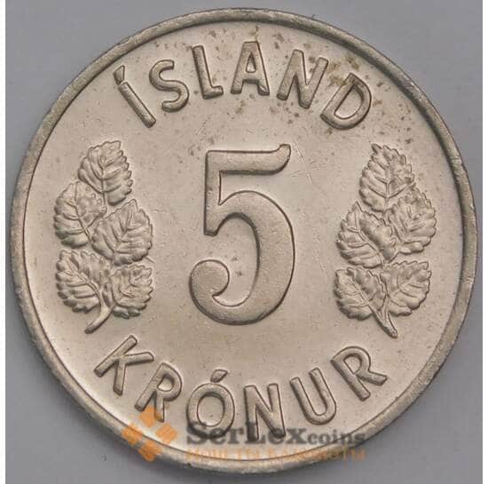 Исландия монета 5 крон 1978 КМ18 UNC арт. 17059