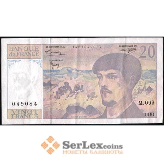 Франция банкнота 20 франков 1997 Р151i XF арт. 37964
