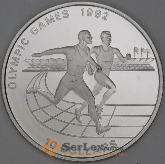 Ниуэ 10 долларов 1991 КМ46 Proof Барселона 1992 - Бег арт. 54111