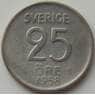 Швеция 25 эре 1958 TS КМ824 VF арт. 11897