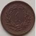 Монета Швейцария 1 раппен 1928 КМ3 AU арт. 12893