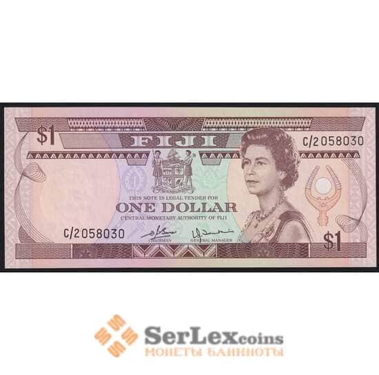Фиджи 1 доллар ND (1980) Р76 UNC арт. 40848