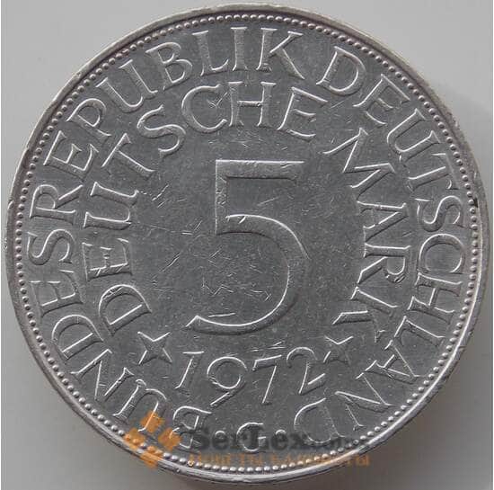 Германия 5 марок 1972 G КМ112 VF арт. 11640