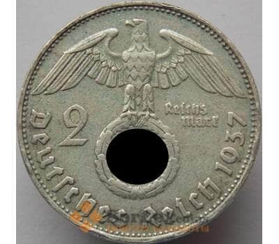 Монета Германия 2 марки 1937 D КМ487 VF- арт. 8948