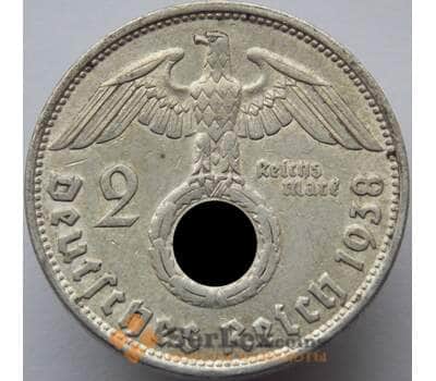 Монета Германия 2 марки 1938 B КМ487 VF арт. 8945