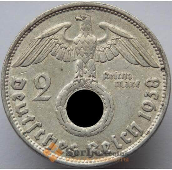 Германия 2 марки 1938 B КМ487 VF арт. 8945