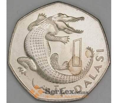 Монета Гамбия 1 даласи 1998 КМ59 UNC арт. 18928