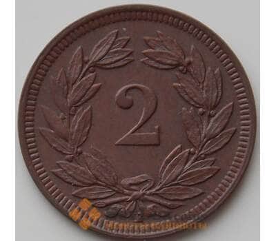 Монета Швейцария 2 раппен 1909 КМ4 AU арт. 11830