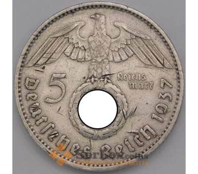 Монета Германия 5 рейхсмарок 1937 А КМ94 арт. 37020