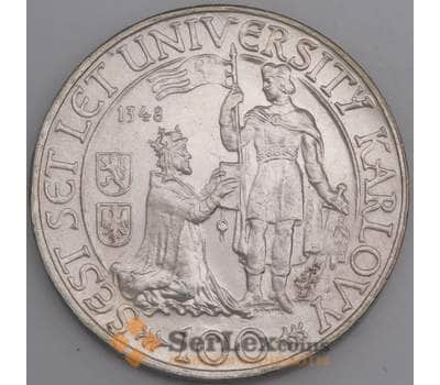 Чехословакия монета 100 крон 1948 КМ26 aUNC  арт. 46032