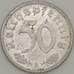 Монета Германия 50 пфеннингов (рейхспфеннигов) 1941 А КМ96 XF арт. 18890