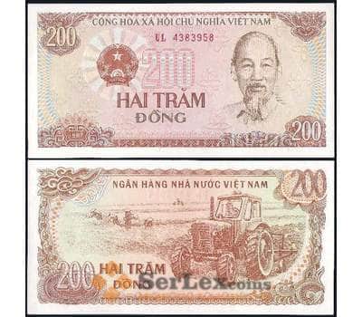 Банкнота Вьетнам 200 Донг 1987 Р100 UNC арт. 17555