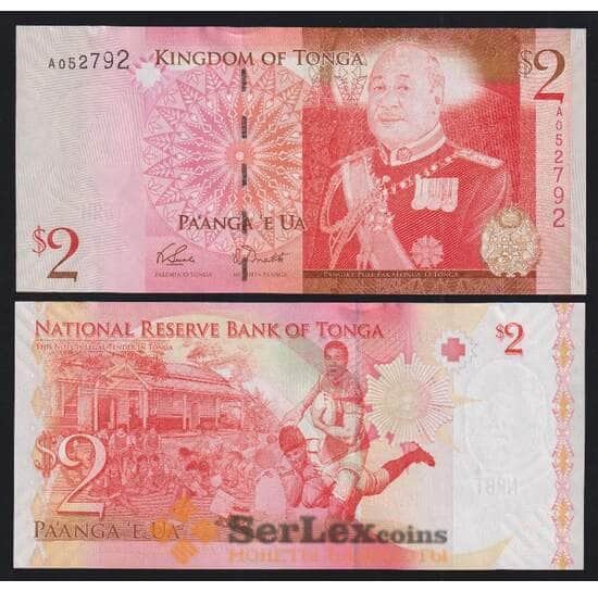 Тонга 2 паанга 2009 Р38(1) UNC арт. 52247