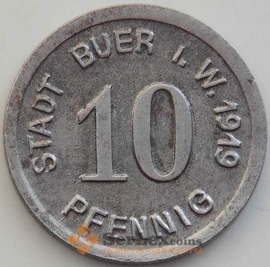 Германия Нотгельд 10 пфеннигов 1919 XF+ Буер арт. 12908